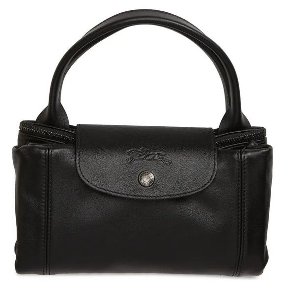 LONGCHAMP Le Pliage Cuir Leather Top Handle Tote - Picture 4 of 4